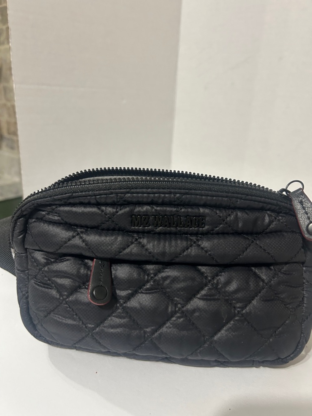 MZ Wallace Black Quilted Belt Bag
